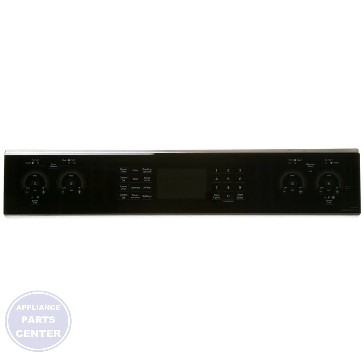 GEH CONTROL PANEL STAINLESS WB27X45309 - Main view showing sleek design for GEH Range/Stove/Oven models