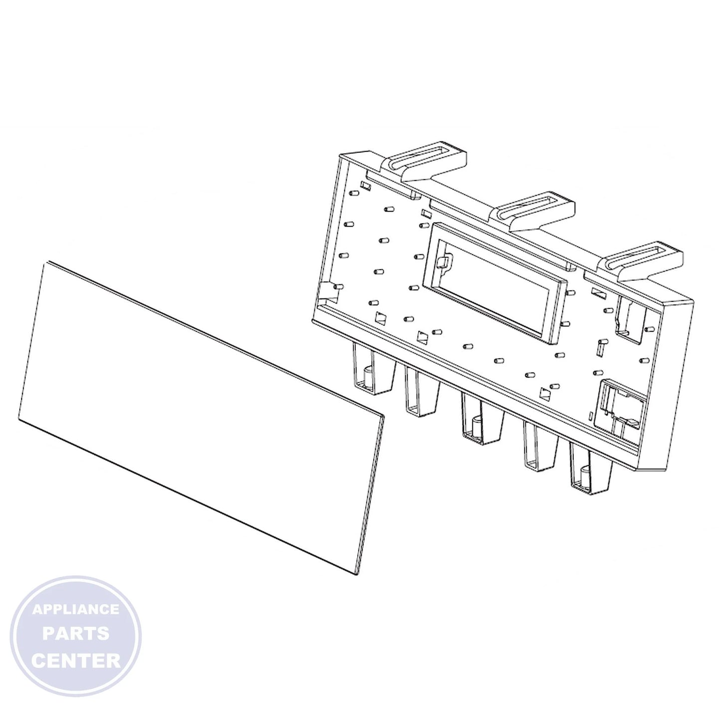 L-G AGM30025904 - Main view showing circuit board & timer for L-G Range/Stove/Oven models