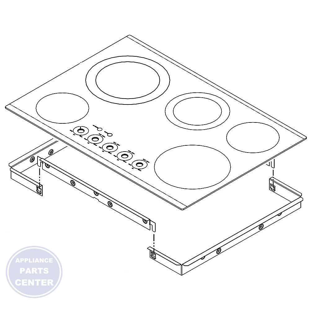 WPL COOKTOP W10505189 - Main view showing even heat distribution for W10487914