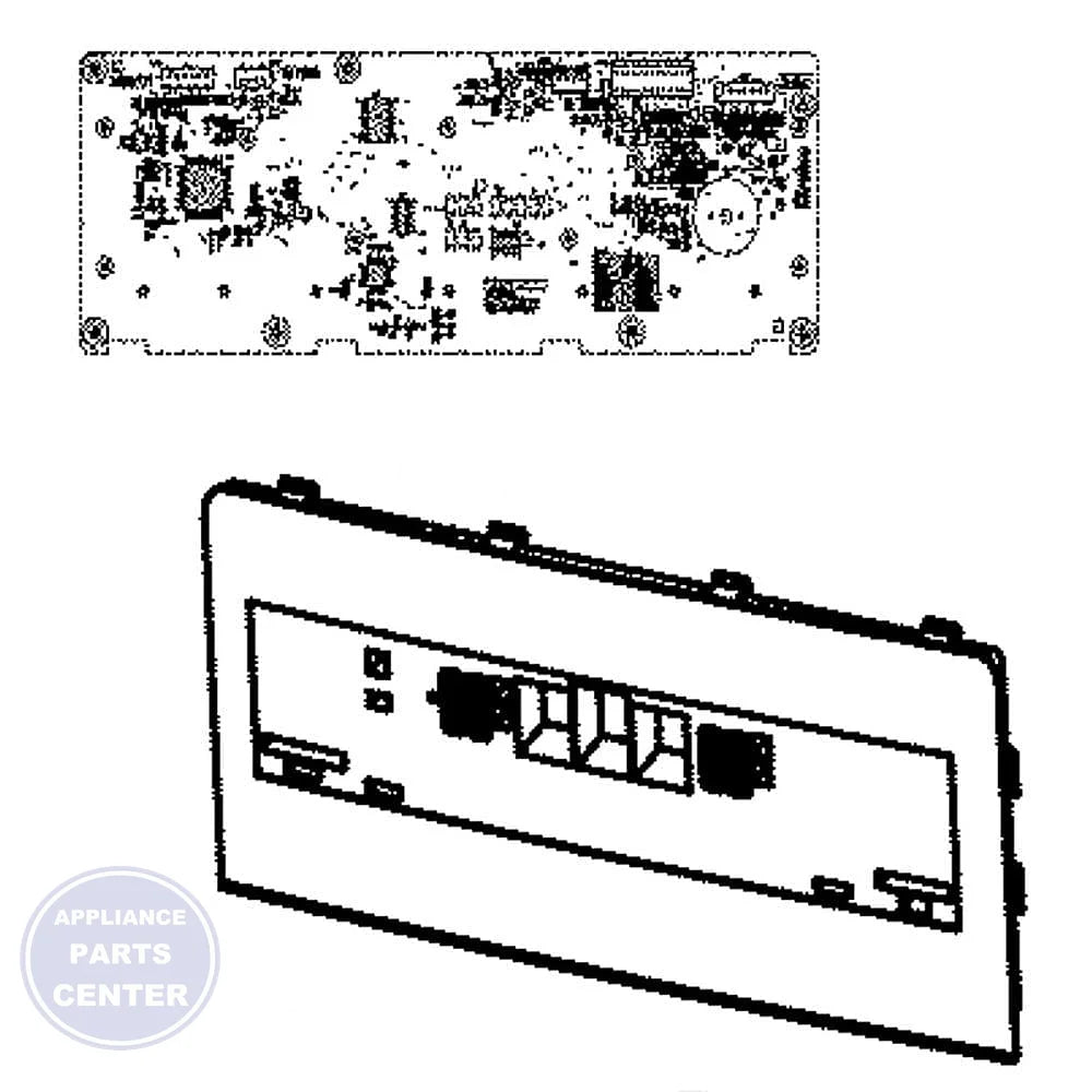 L-G COVER ASSEMBLY,DISPLAY ACQ86409713 - Main view showing display protection for specific L-G models