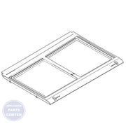 L-G COVER ASSEMBLY,TRAY VEGETABLE ACQ74914501 - Main view showing adjustable slots for L-G XYZ and ABC models