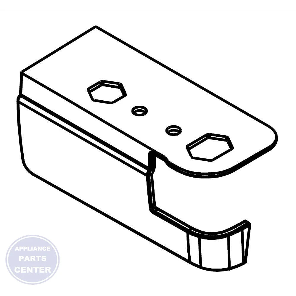 WPL COVER DOOR STOP, RC W10257216 - Main view showing secure sealing for specific models
