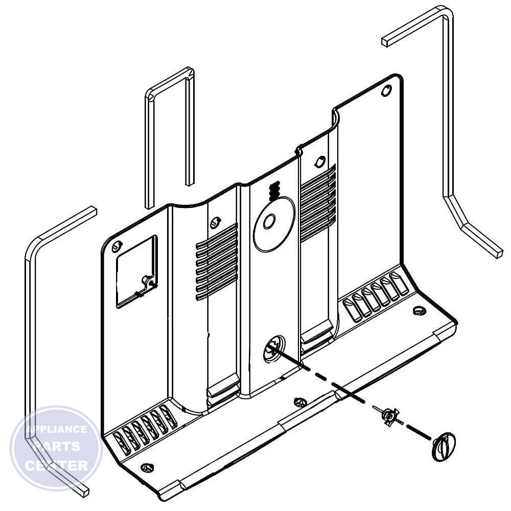 WPL COVER-EVAP W10573325 - Main view showing secure cover for WPL Refrigerator models