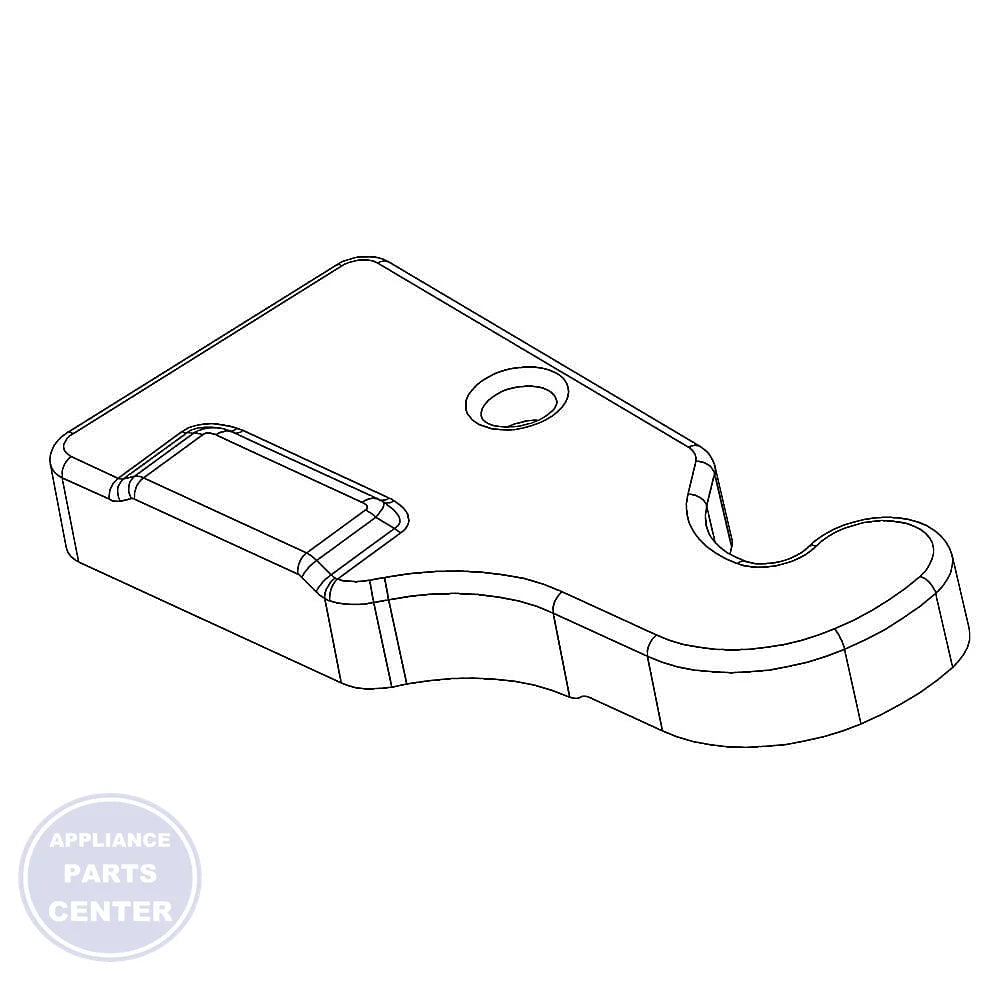 WPL COVER-TOP HINGE W10465770 - Main view showing heavy-duty construction for various models