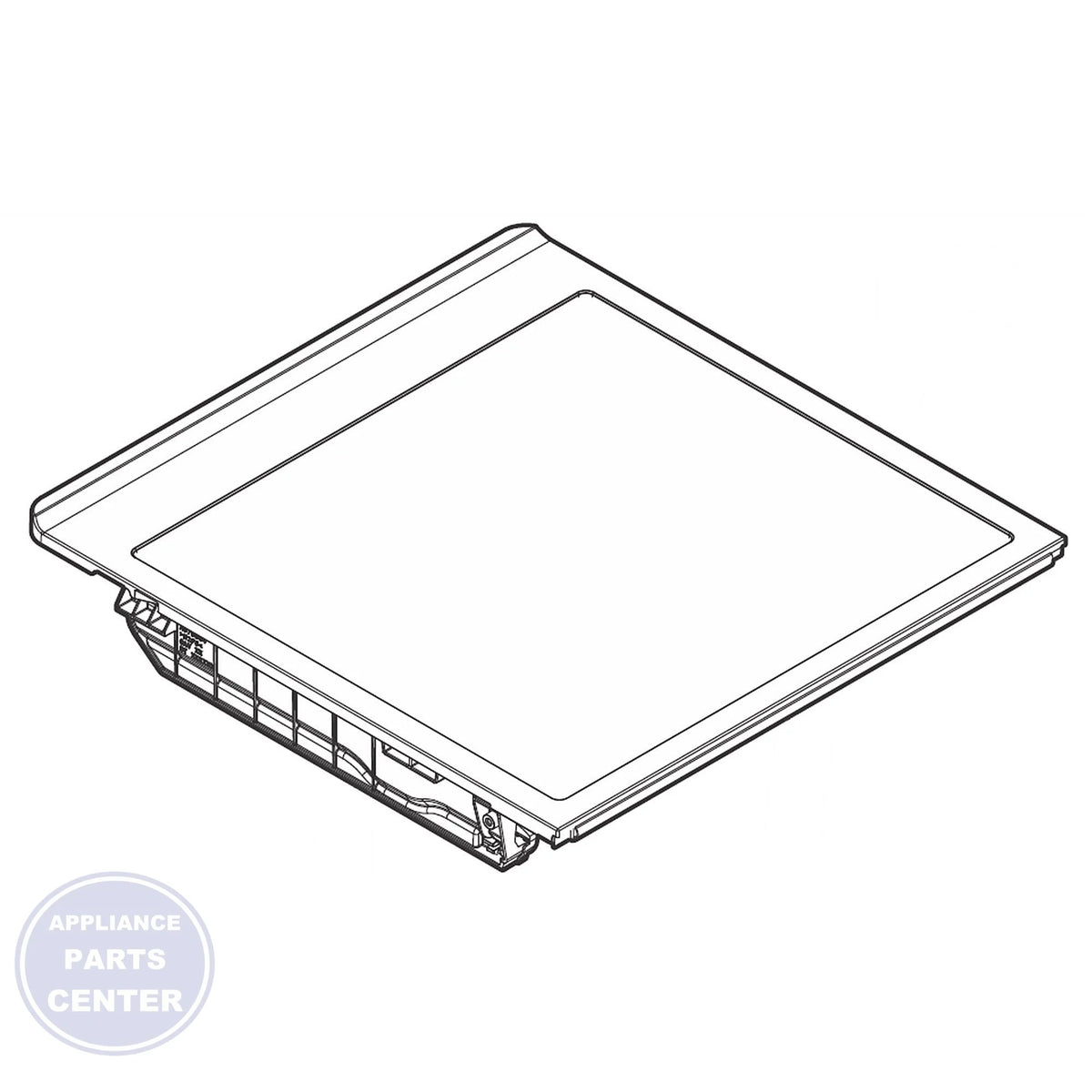 WCI CRISPER COVER 5304527178 - Main view showing shelf support for WCI Refrigerator models