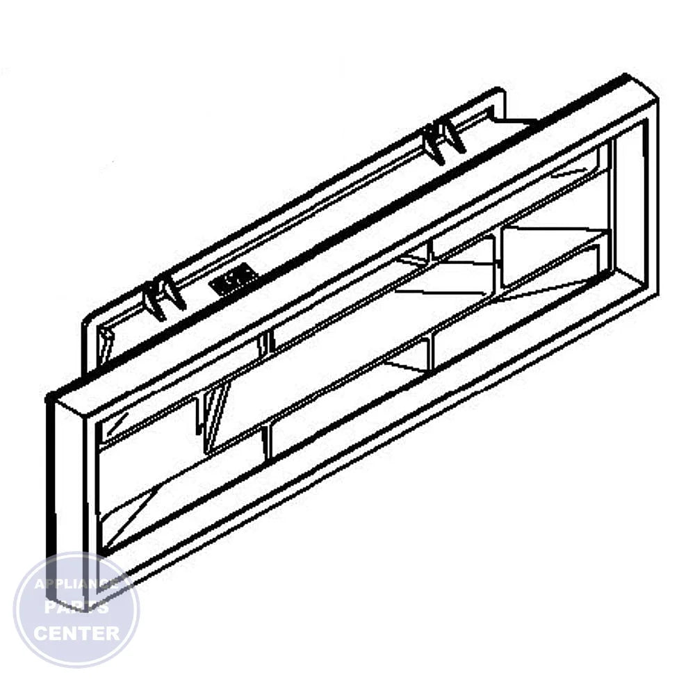 GEH DIFFUSOR CASE ASM WR31X10018 - Main view showing optimal airflow distribution for GEH Refrigerator models