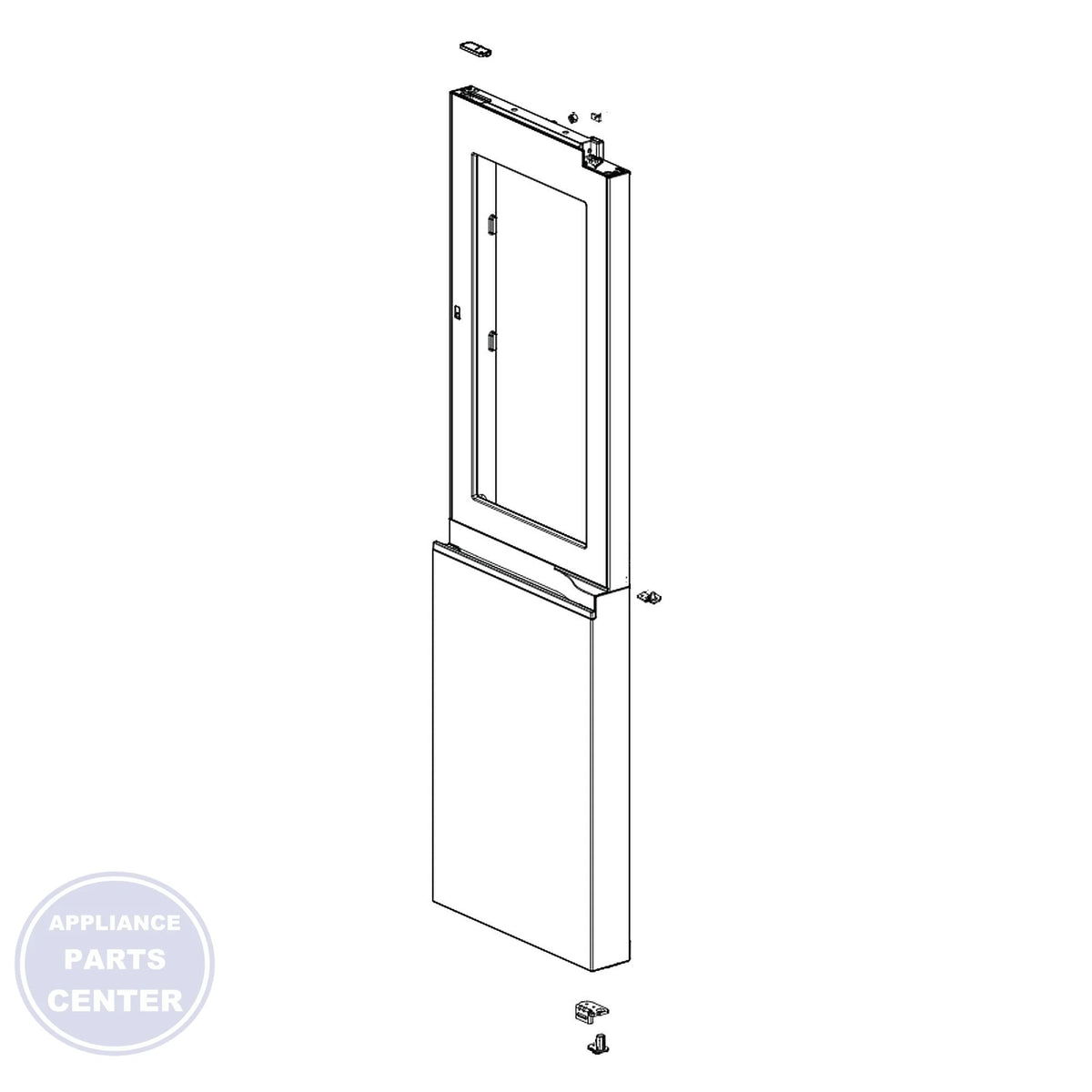 L-G DOOR FOAM ASSEMBLY ADD76421201 - Main view showing seamless fit for L-G models