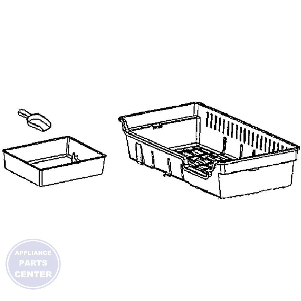 BSH DRAWER 00774919 - Main view showing efficient storage for Bosch Siemens Thermador models