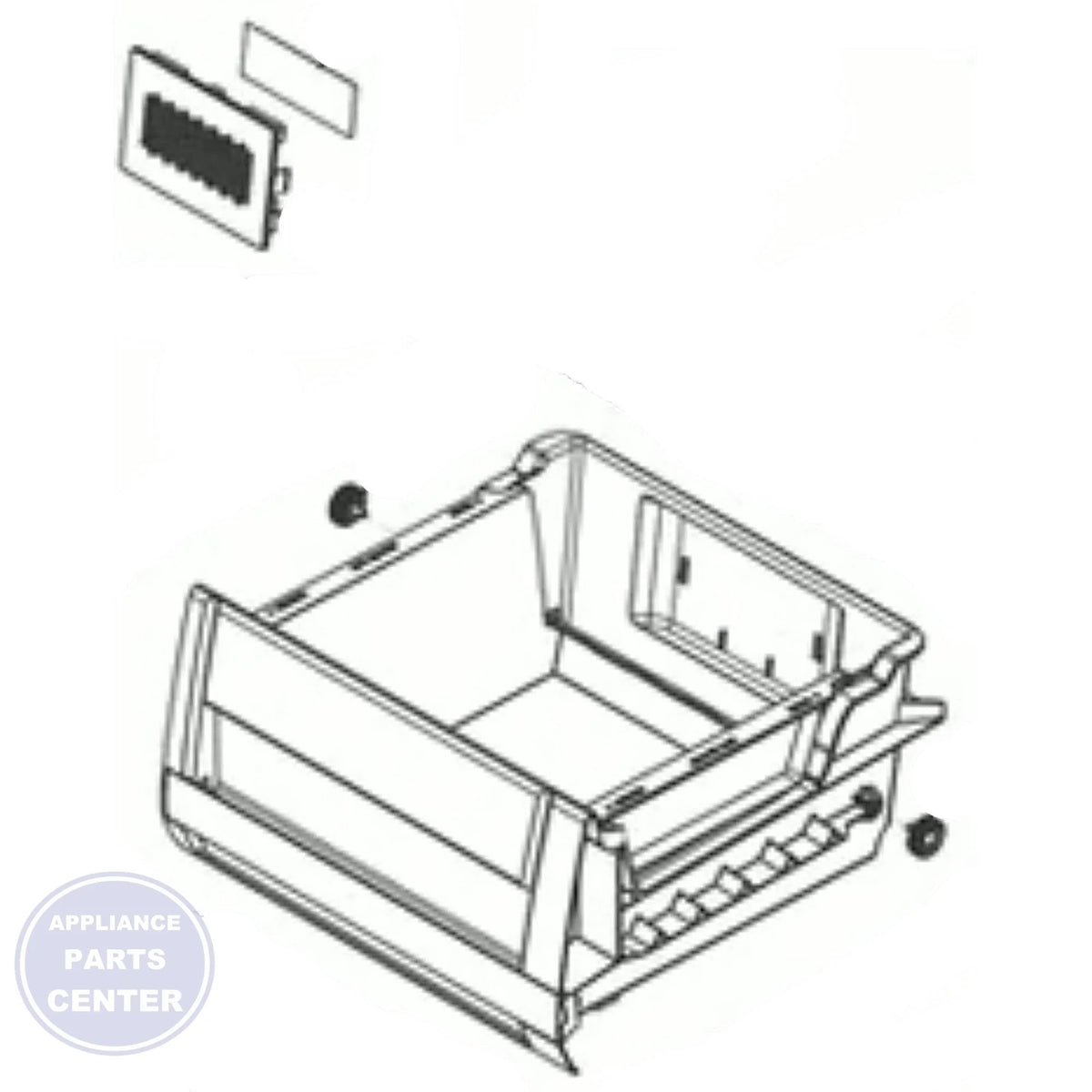 WCI DRAWER ASSEMBLY 5304529585 - Main view showing food capacity for specific models