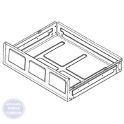 GEH DRAWER BODY ASM WB63X29469 - Main view showing spacious storage for various GEH models