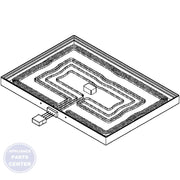 GEH ELEMENT HIDDEN BAKE WB44K10026 - Main view showing efficient heating for GE models