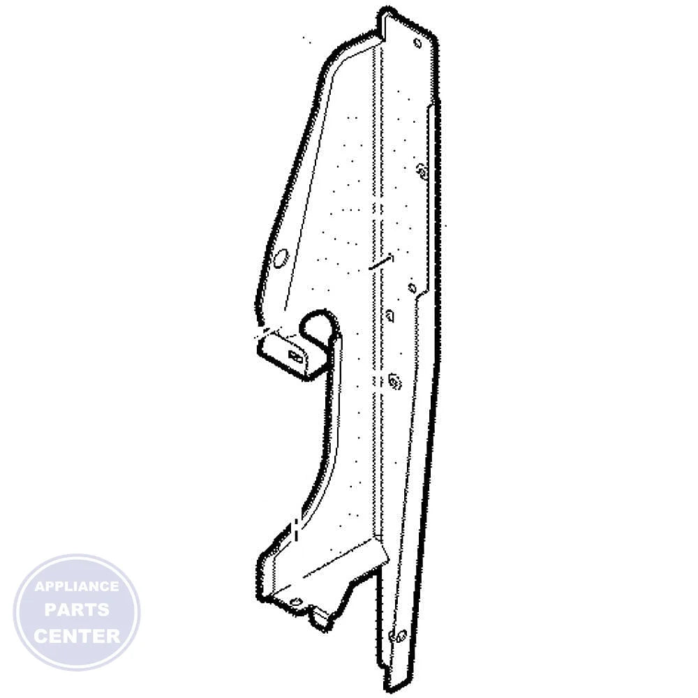 GEH END PLATE LT (BK) WB07X27830 - Main view showing durable construction for GEH models