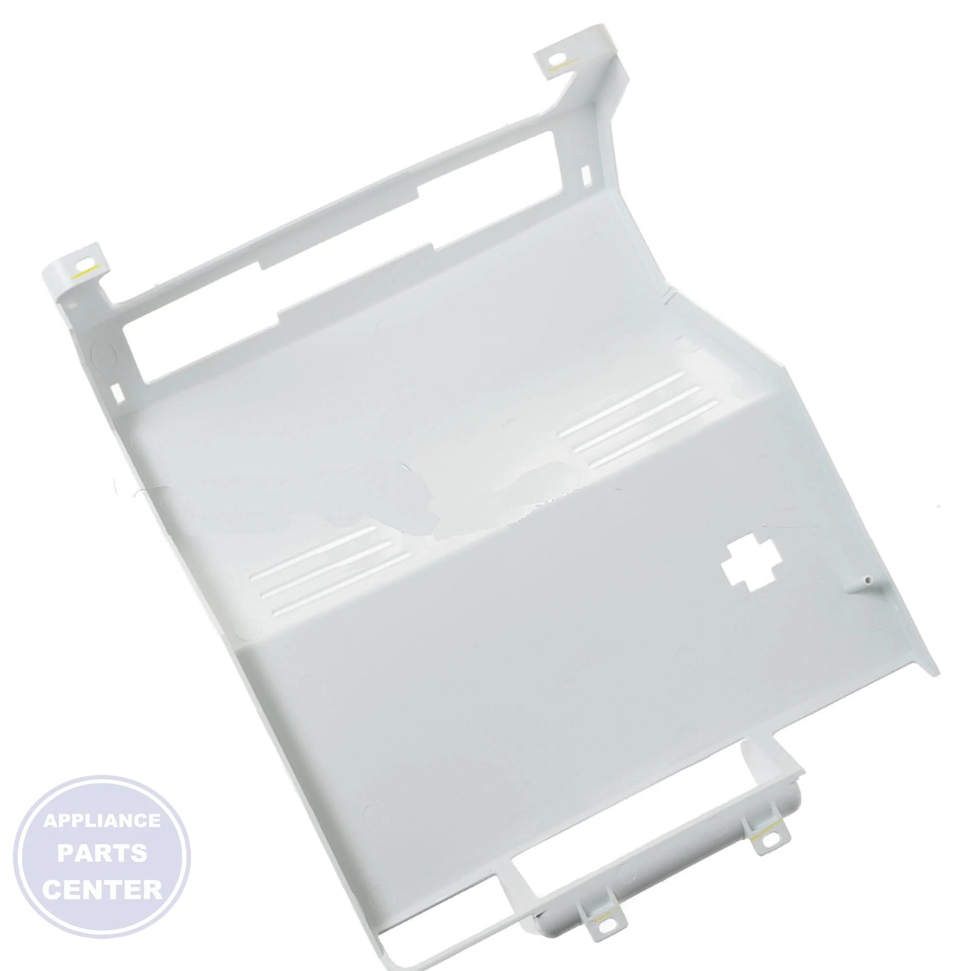 EVAPORATOR FAN PLENUM WR17X39946 - Detailed view of air circulation features