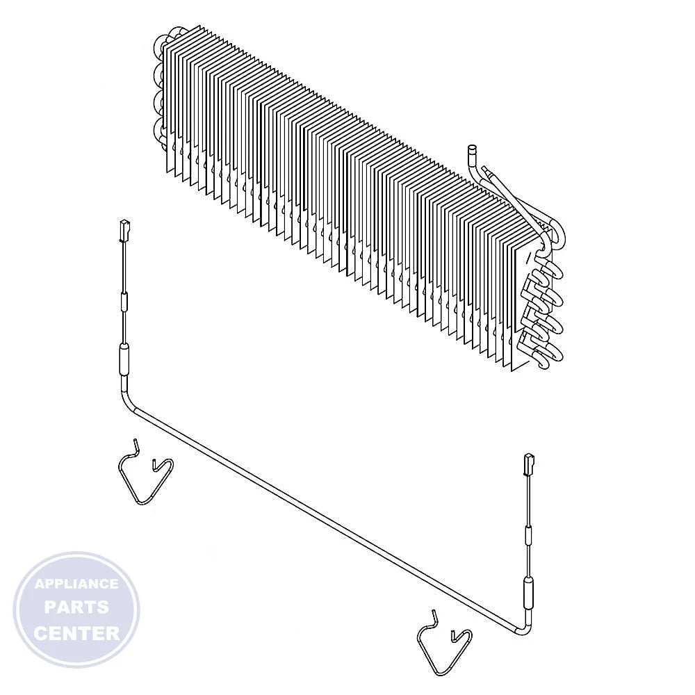 WPL EVAPORATOR W11035643 - Main view showing cooling efficiency for WPL Refrigerator models