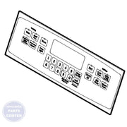 GEH FACEPLATE GRAPHICS (DG) WB27X20097 - Main view showing sleek design for specific models