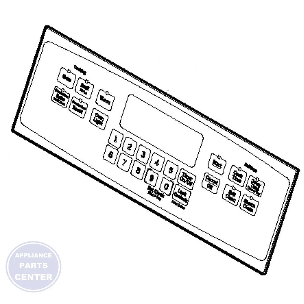 GEH FACEPLATE GRAPHICS (DG) WB27X20097 - Main view showing sleek design for specific models