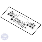 GEH FACEPLATE GRAPHICS (GY) WB07X26752 - Main view showing sleek design for specific models