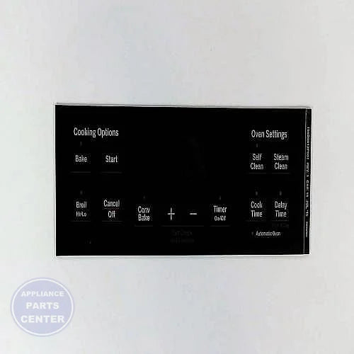 GEH FACEPLATE GRAPHICS WB07X25882 - Main view showing touchpad for specific models