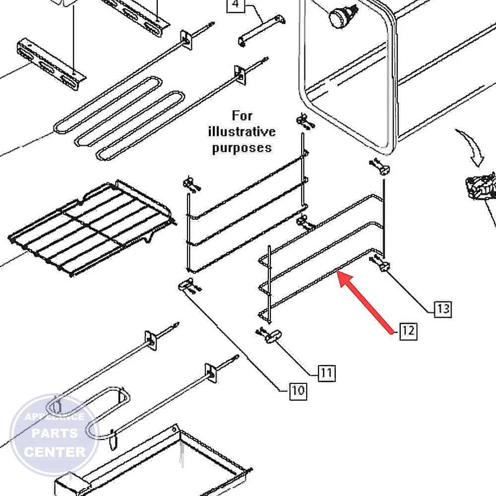 FISHER & PAYKEL OVEN RACK SUPPORT 212406 - Main view showing rack stability for specific models