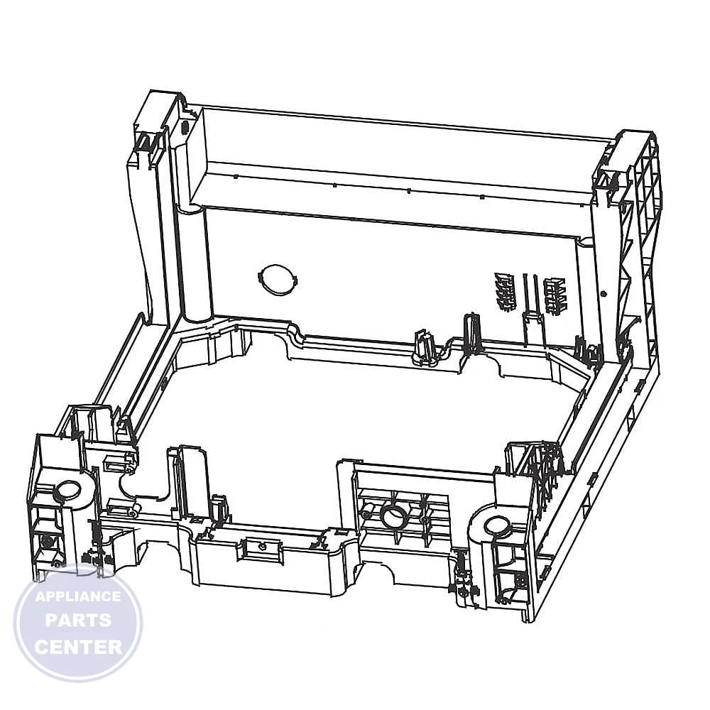 FRIGIDAIRE BASE ASSEMBLY 5304519247 - Main view showing sturdy support for various WCI Dishwasher models