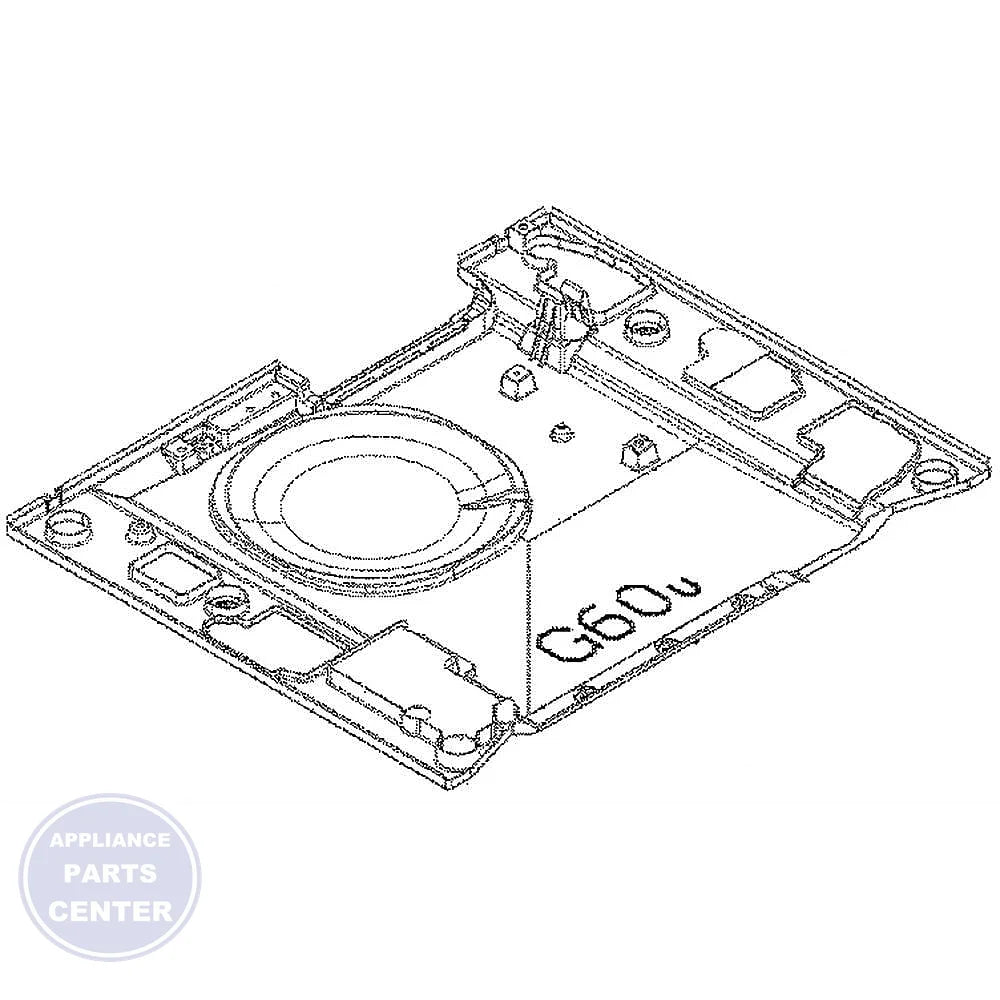 FRIGIDAIRE Base Assembly A00889001 - Main view showing panel support for WCI Washing Machines