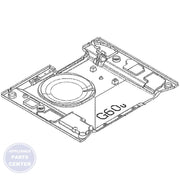 FRIGIDAIRE Base Assembly A00889001 - Main view showing panel support for WCI Washing Machines