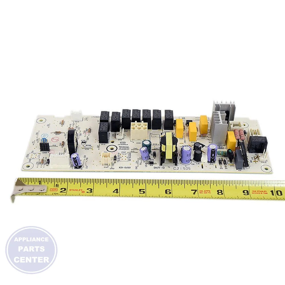 FRIGIDAIRE BOARD 5304511341 - Side view with precise measurements