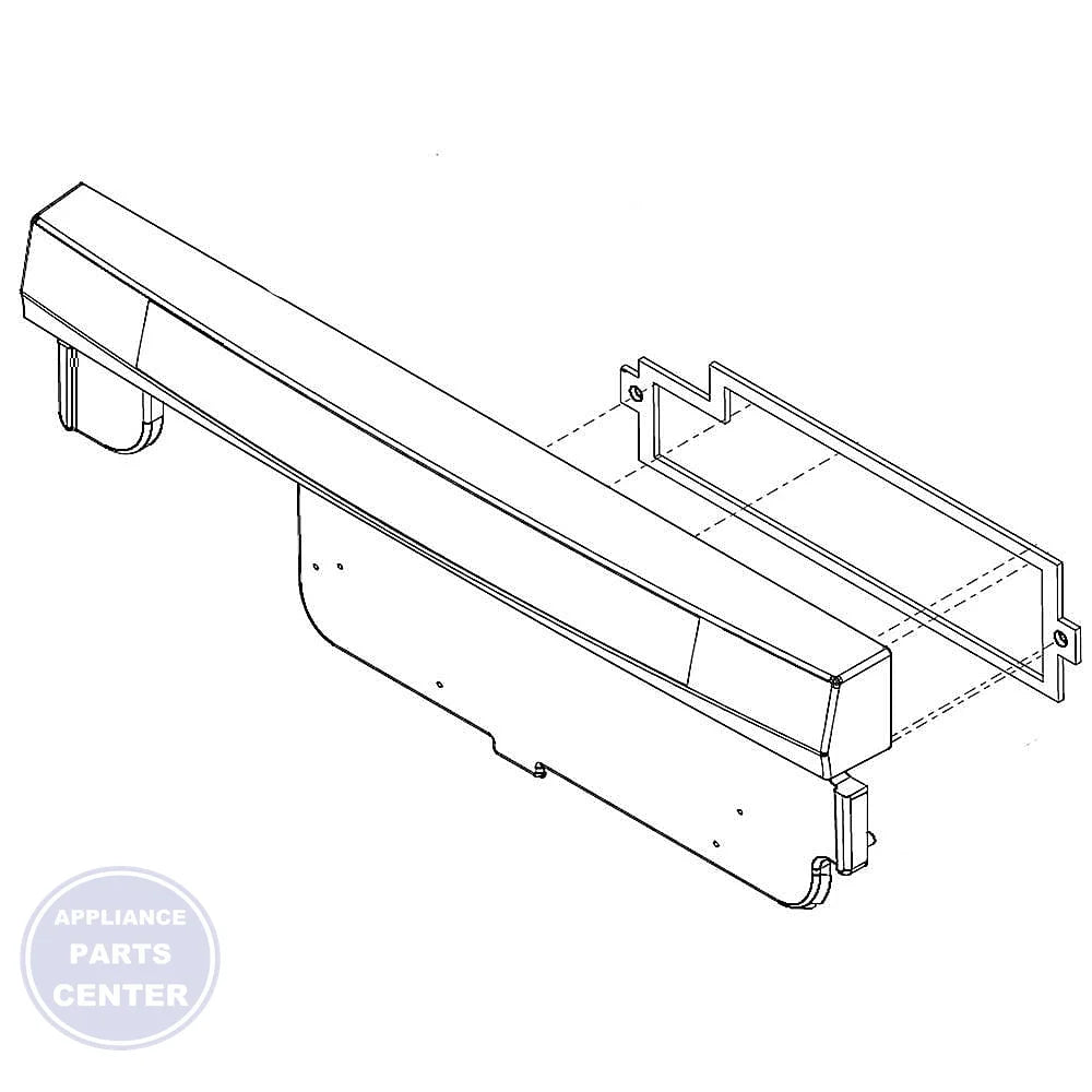 FRIGIDAIRE DISHWASHER CONSOLE ASSEMBLY 5304507346 - Main view showing sleek design for FRIGIDAIRE models
