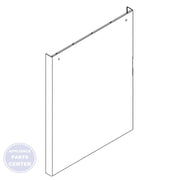 FRIGIDAIRE DISHWASHER DOOR ASSEMBLY 117496010 - Main view showing tight seal for WCI Dishwashers
