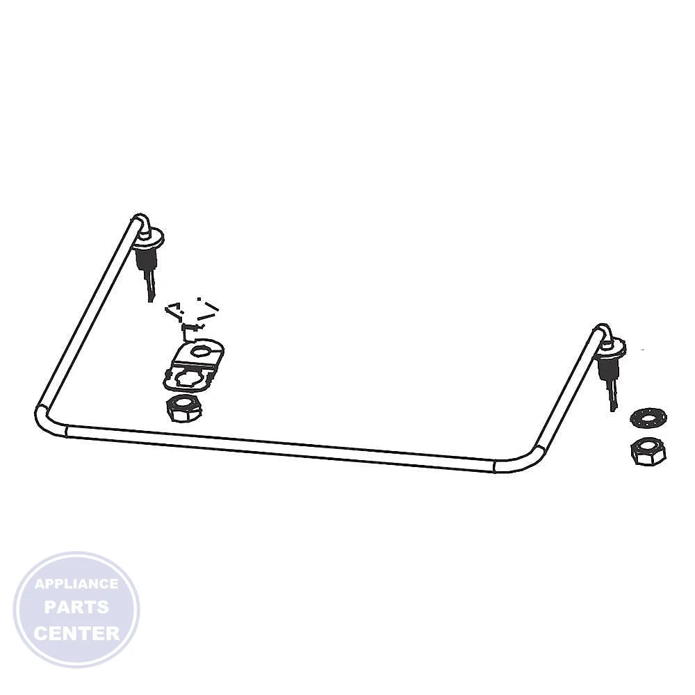 FRIGIDAIRE DISHWASHER HEATER ASSEMBLY 5304519242 - Main view showing efficient heating for various FRIGIDAIRE models