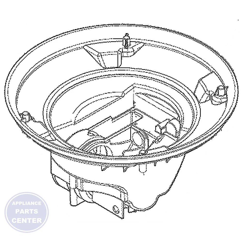 FRIGIDAIRE DISHWASHER HOUSING 807185501 - Main view showing durable housing for WCI Dishwashers