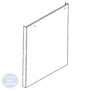 FRIGIDAIRE DISHWASHER OUTER DOOR 117495190 - Main view showing tight seal for specific models