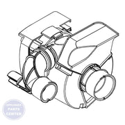 FRIGIDAIRE DISHWASHER PUMP ASSEMBLY A10281701 - Main view showing water circulation efficiency for specific models