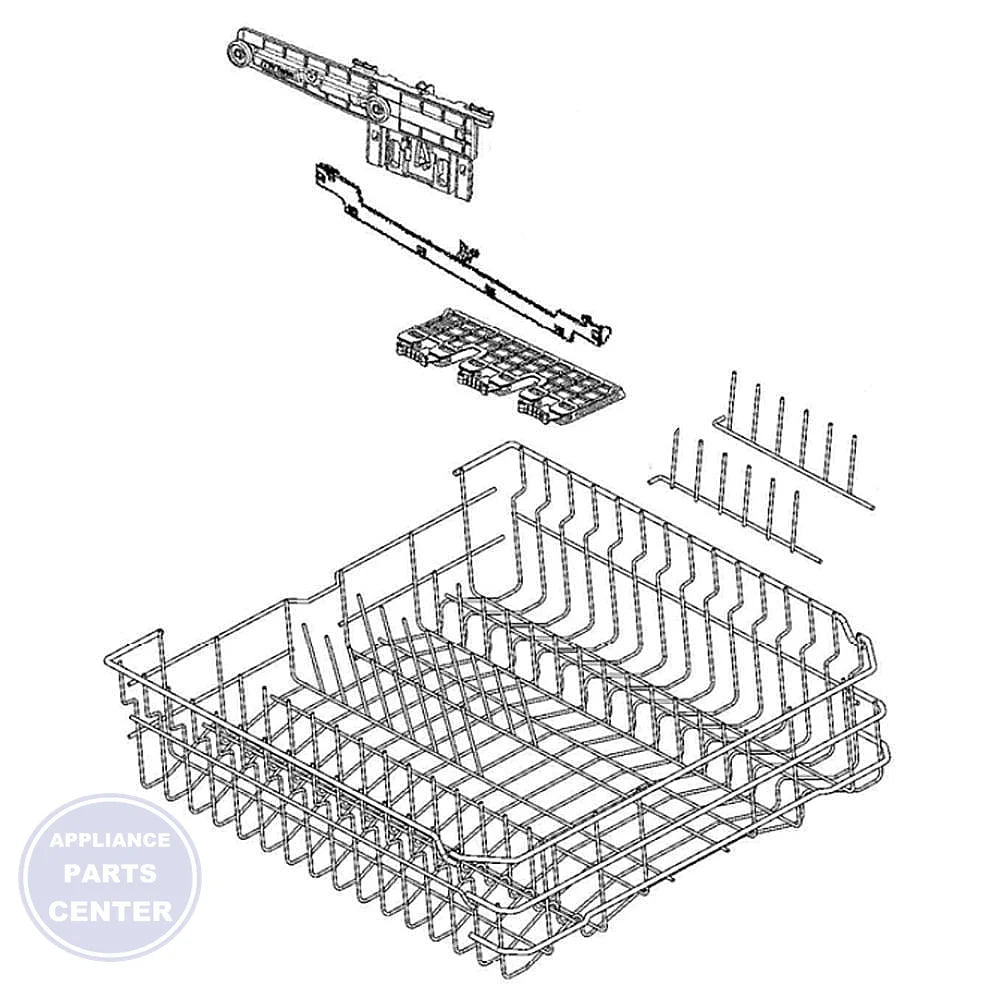 FRIGIDAIRE DISHWASHER RACK ASSEMBLY 405538442 - Main view showing durable design for XYZ and ABC models