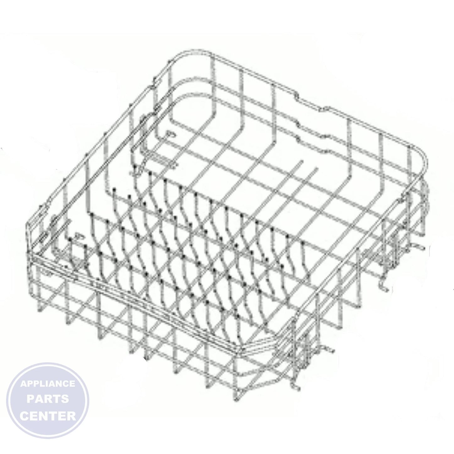 FRIGIDAIRE DISHWASHER RACK ASSEMBLY 5304518472 - Main view showing efficient organization for FRIGIDAIRE models