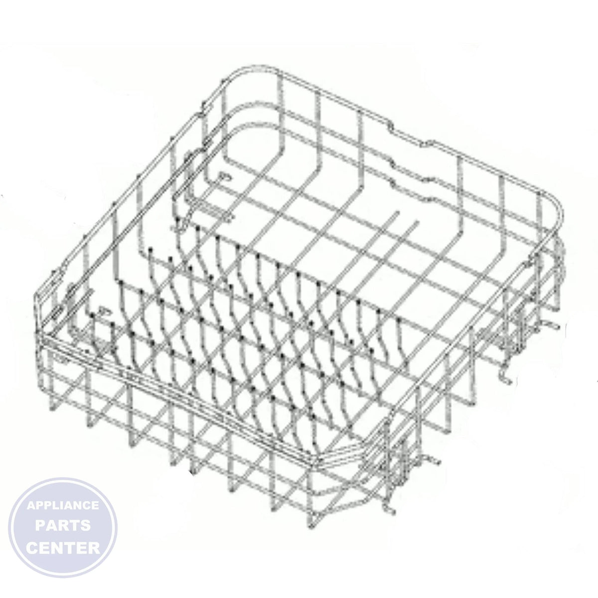 FRIGIDAIRE DISHWASHER RACK ASSEMBLY 5304518472 - Main view showing efficient organization for FRIGIDAIRE models