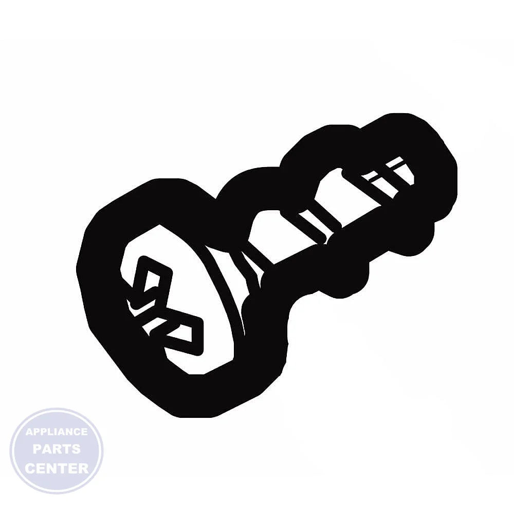 FRIGIDAIRE DISHWASHER SCREW 154294701 - Main view showing screw design for FRIGIDAIRE dishwasher models