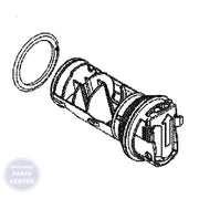 FRIGIDAIRE FILTER 132765801 - Main view showing pump filtration for WCI washing machines