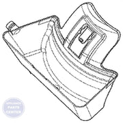 FRIGIDAIRE FREEZER DRAIN PAN 297231901 - Main view showing efficient drainage for Frigidaire models