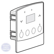 FRIGIDAIRE FREEZER ELECTRONIC CONTROL 297366204 - Main view showing temperature control panel for specific FRIGIDAIRE models
