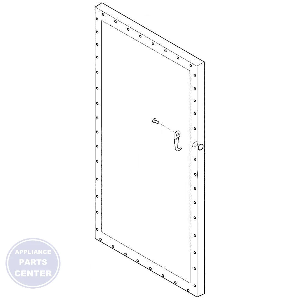 FRIGIDAIRE FREEZER OUTER DOOR PANEL 297316328 - Main view showing sleek design for FRIGIDAIRE and WCI models