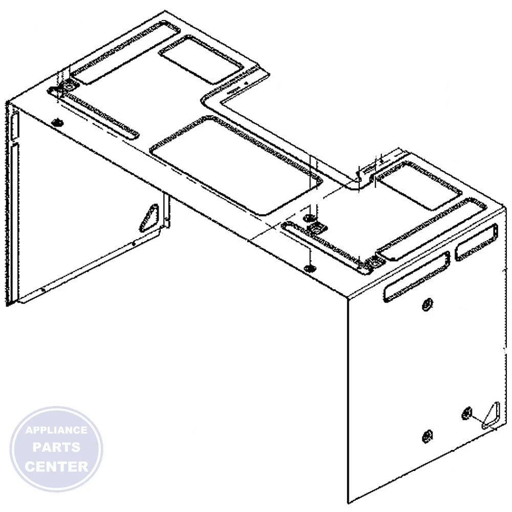 FRIGIDAIRE MICROWAVE CABINET 5304509483 - Main view showing sturdy support for WCI Microwave models