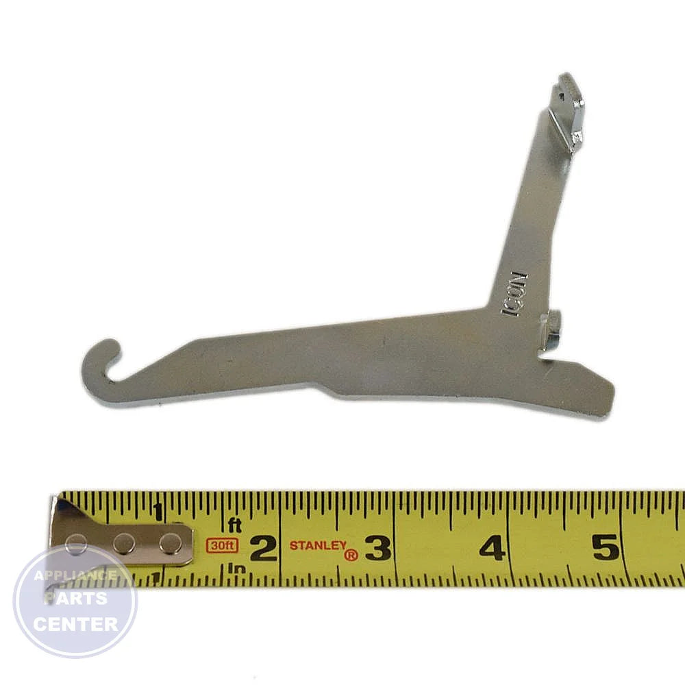 FRIGIDAIRE MICROWAVE CAM ASSEMBLY 5304480641 - Side view with precise measurements
