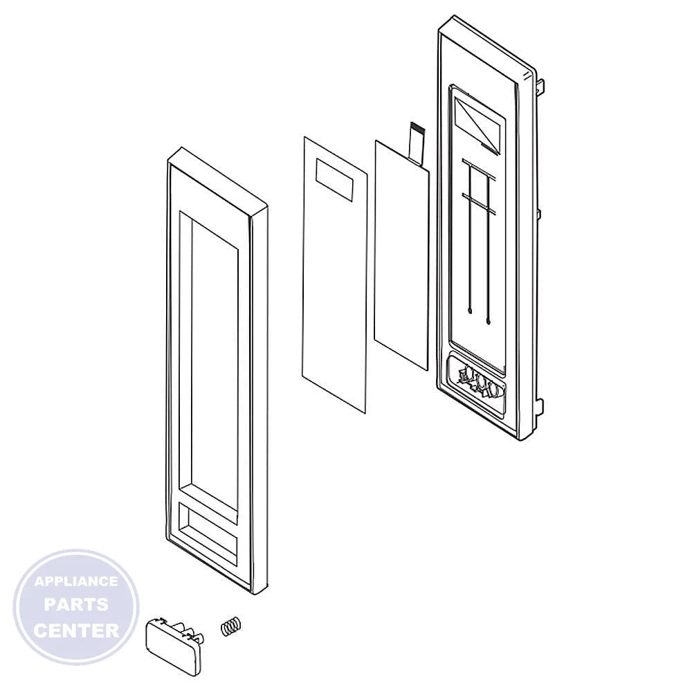 FRIGIDAIRE MICROWAVE CONTROL PANEL ASSEMBLY 5304503438 - Main view showing control interface for specific models