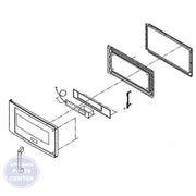 FRIGIDAIRE MICROWAVE DOOR ASSEMBLY 5304503310 - Main view showing seamless fit for specific models