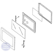 FRIGIDAIRE MICROWAVE DOOR ASSEMBLY 5304503440 - Main view showing sturdy construction for WCI Microwave