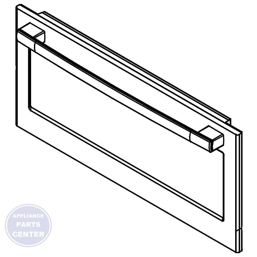 FRIGIDAIRE MICROWAVE DOOR ASSEMBLY 5304515299 - Main view showing secure closure for WCI models