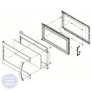 FRIGIDAIRE MICROWAVE DOOR ASSEMBLY 5304522787 - Main view showing secure closure for various models
