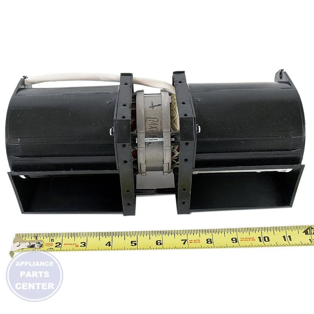 FRIGIDAIRE MICROWAVE FAN ASSEMBLY 5304513464 - Detailed view of fan blade dimensions