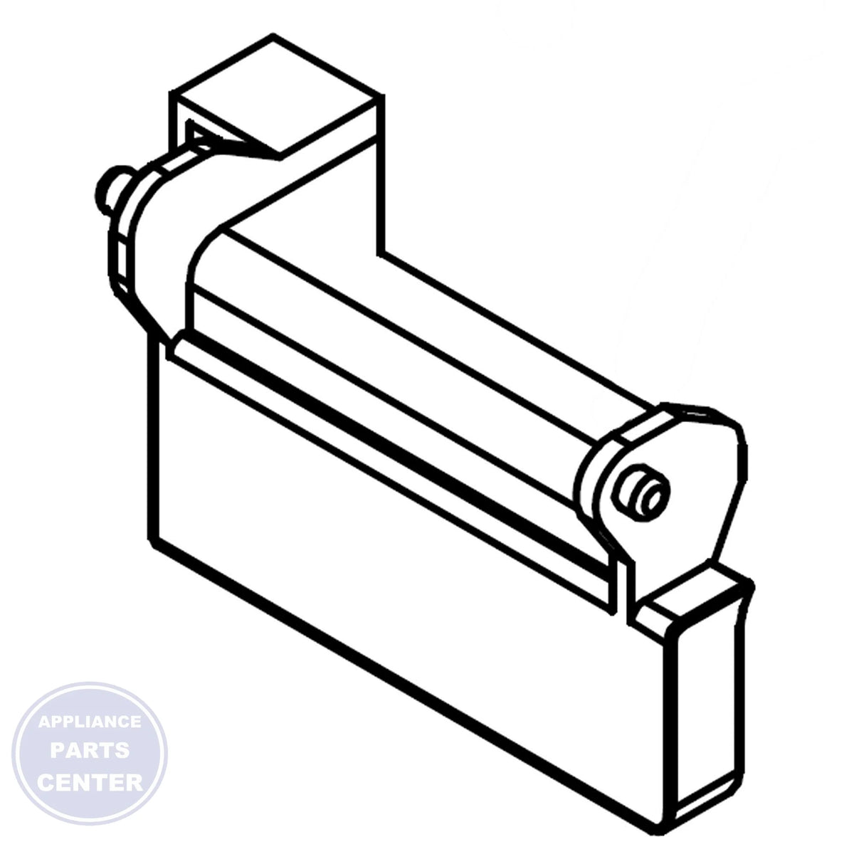 FRIGIDAIRE MICROWAVE LEVER 5304519325 - Main view showing door lever for WCI microwaves